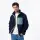 Unisex sherpa jacket with zip -M - Navy and green