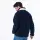 Unisex sherpa jacket with zip -M - Navy and green