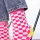 Striped combed cotton socks