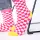 Striped combed cotton socks