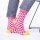 Striped combed cotton socks