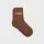 Striped combed cotton socks