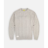 Cable Sweater Ivory Heather