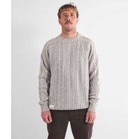 Cable Sweater Ivory Heather