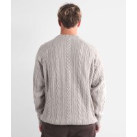 Cable Sweater Ivory Heather