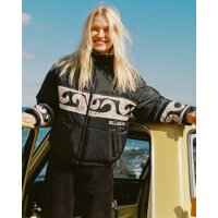 Cozy Puffer Kurze Pufferjacke für Frauen Black Pebble