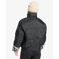 Cozy Puffer Kurze Pufferjacke für Frauen Black Pebble