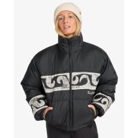 Cozy Puffer Kurze Pufferjacke für Frauen Black Pebble