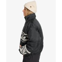Cozy Puffer Kurze Pufferjacke für Frauen Black Pebble