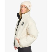 Cozy Puffer Kurze Pufferjacke für Frauen Black Pebble