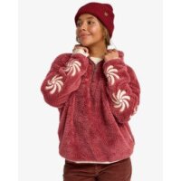 Sun Fun Fleece Pullover mit Reißverschlusskragen für Frauen