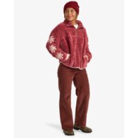Sun Fun Fleece Pullover mit Reißverschlusskragen für Frauen