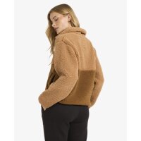 Horizon Mock Neck Teddyfleece mit Halfzip Truffle