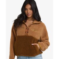 Horizon Mock Neck Teddyfleece mit Halfzip Truffle