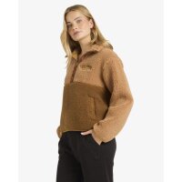 Horizon Mock Neck Teddyfleece mit Halfzip Truffle