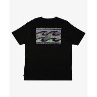 Crayon Wave T-Shirt für Männer Washed Black