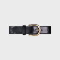 Ledergürtel für Frauen Glossy Black