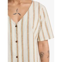 Garrison kurzes Kleid für Frauen bone white lomas stripe
