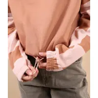 Slides Cropped Halfzip Sweatshirt für Frauen