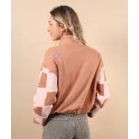 Slides Cropped Halfzip Sweatshirt für Frauen