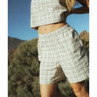 Checks Kurze Hose für Frauen Off White