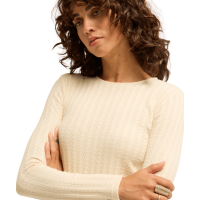 Way out Knit Long Sleeve Top White Cap