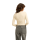 Way out Knit Long Sleeve Top White Cap