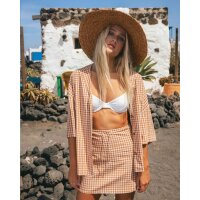 LIL Check - Minirock für Frauen Farbe: Doeskin