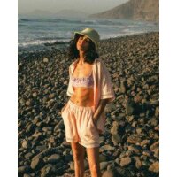 Summers End Kurzärmliges Hemd  für Frauen Soft Peach
